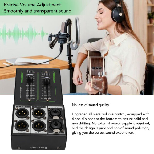 Passive Volumes Controller 70mm Fader, Iron Shell 2