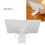 Multifunction Desktop Book & Tablet Holder with Ergonomic Design White Finish 5