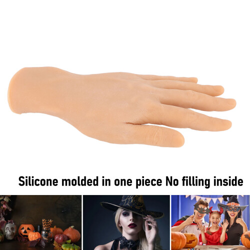Realistic Silicone Male Hand Model, Left, Flexible 2