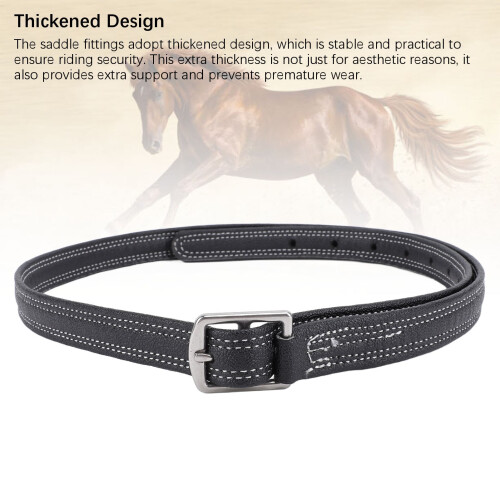 2pcs Cowhide Thickened Stirrup Strap, Elastic 2