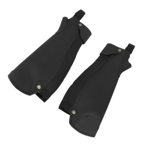 1 Pair Half Chaps, 3-Layer Microfiber, XL 15.7in