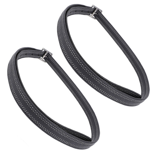 2pcs Cowhide Thickened Stirrup Strap, Elastic