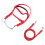 Nylon Adjustable Horse Bridle Headstall, Red, L 16