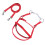Nylon Adjustable Horse Bridle Headstall, Red, L 15