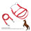 Nylon Adjustable Horse Bridle Headstall, Red, L 5