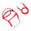 Nylon Adjustable Horse Bridle Headstall, Red, L 11