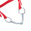 Nylon Adjustable Horse Bridle Headstall, Red, L 10