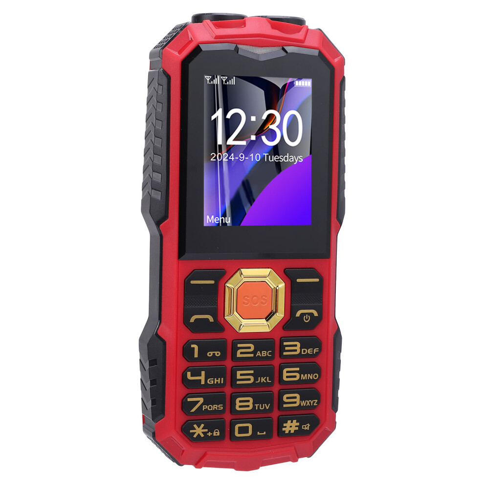 2G Elderly Mobile 4800Mah 1.8 Inch Dual Sim Red 8131296644448