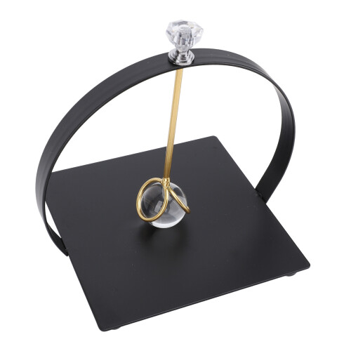 Serviettenhalter Schwarz Bogengriff Eisen 2