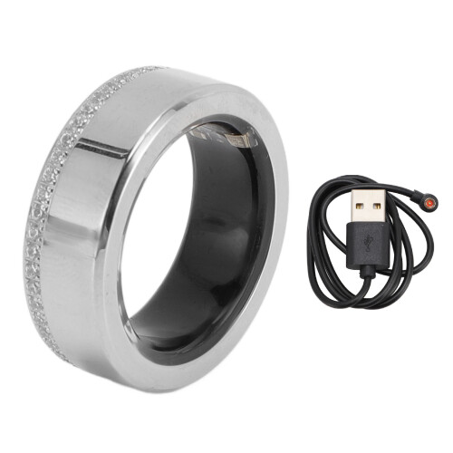 Smart Ring ID 21.5mm/0.85in 18mAh Silver Size 8 2