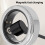 Smart Ring ID 21.5mm/0.85in 18mAh Silver Size 8 7