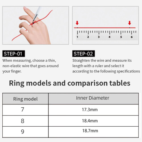 Smart Ring ID 21.5mm/0.85in 18mAh Silver Size 8 1