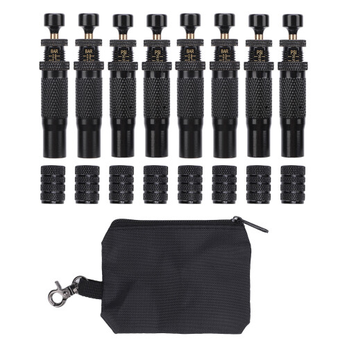 8PCS Tire Deflator Valve Kit 10-30 PSI Auto Stop 2