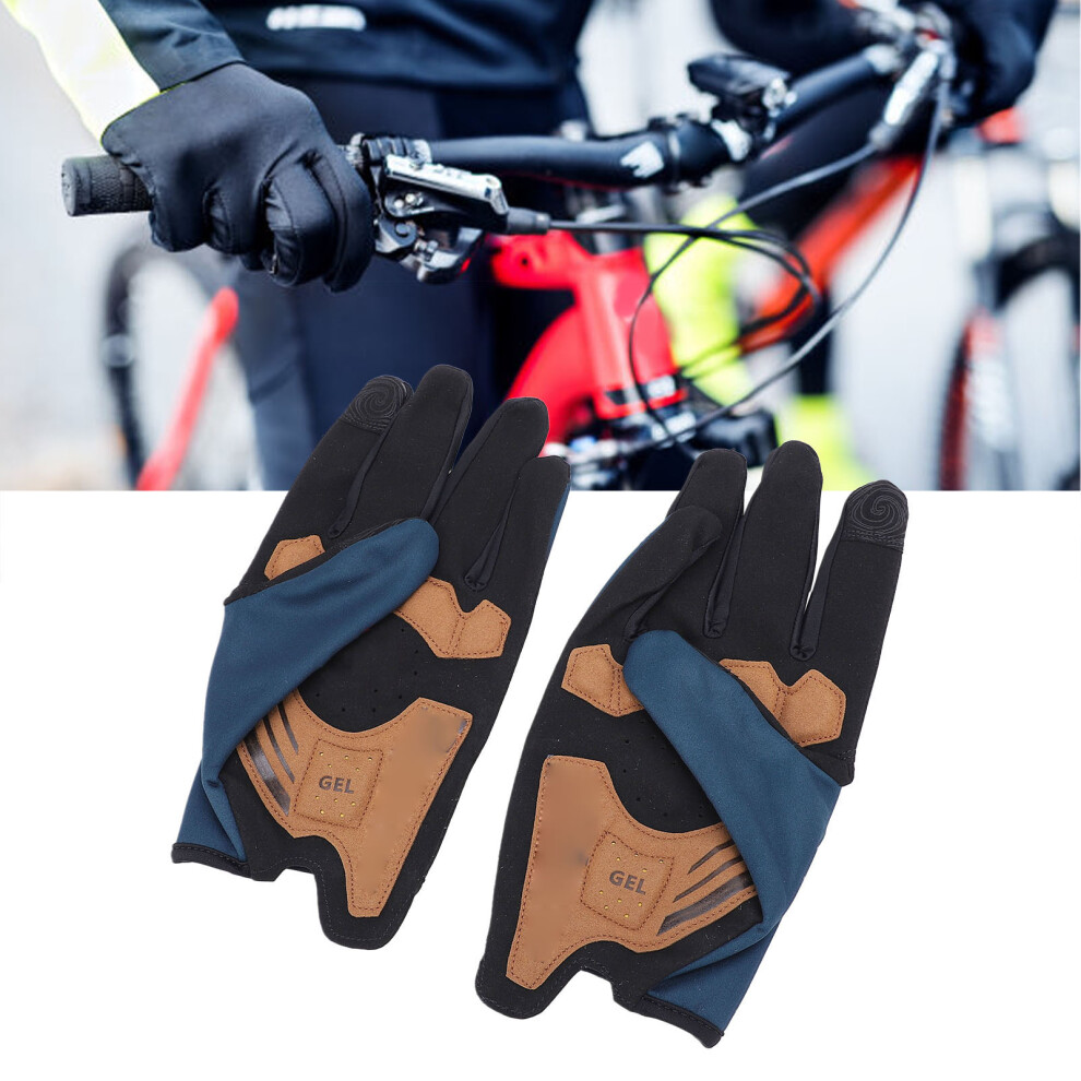 1 Pair Cycling Gloves Full Finger Touch Screen Non Slip Motorcycle Gloves for Men Women Spring Autumn Winter XL 9.5-10.5cm Palm Width-image-OPC-PH9FNFN-NEW