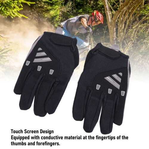 Full Finger Cycling Gloves M Size Shock-Absorbing 2