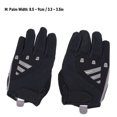 Full Finger Cycling Gloves M Size Shock-Absorbing 1
