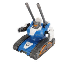Blue Transforming Tank Toy, 3AA Battery-Operated