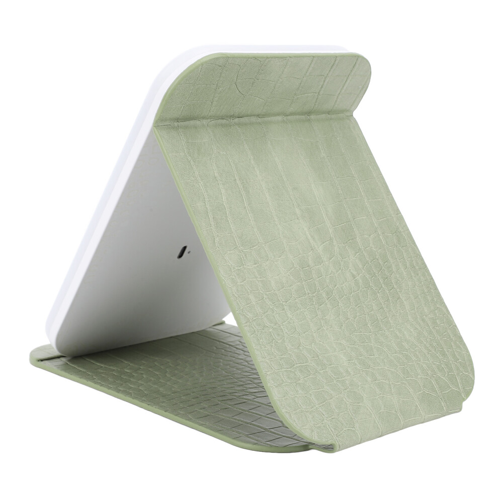 Green Foldable Led Makeup Mirror 3000Mah Portable