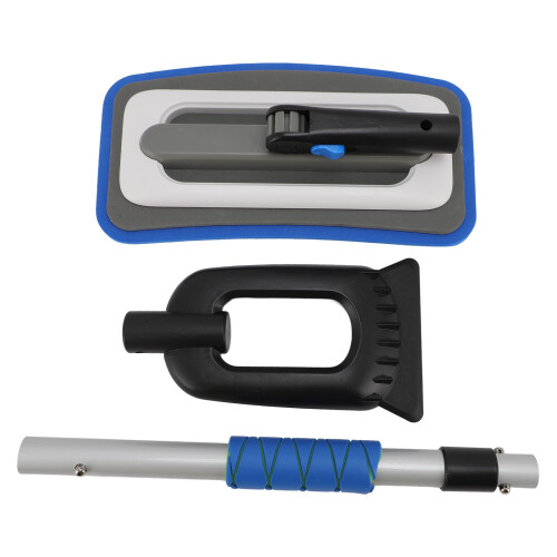 Snow Broom Ice Scraper AluminiumAlloy 710.00g Blue 2