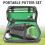 Portable Putter Set Right-Hand, 2x AA, PU Leather 3