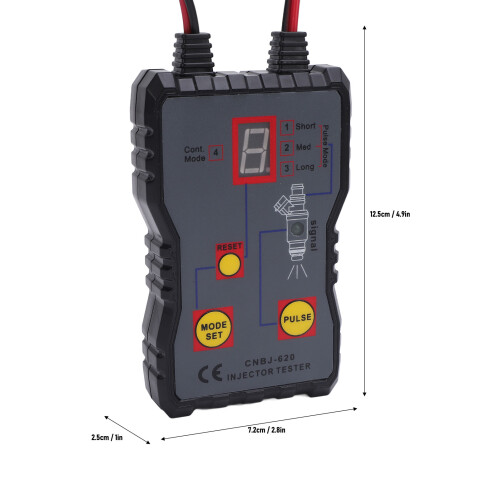 CNBJ-620 4-Pulse 12V Fuel Injector Tester Kit ABS 1