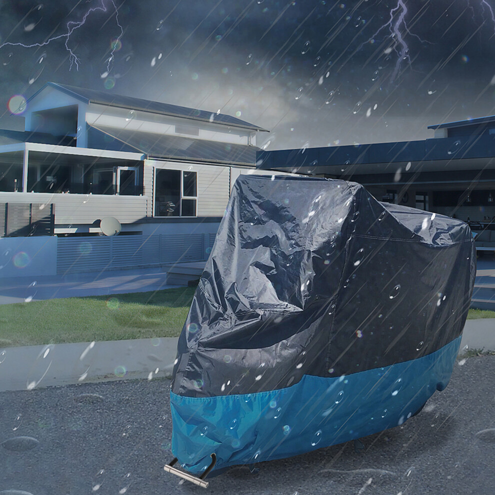 Motorcycle Cover Polyester Oxford Cloth All Seasons Universal Water Snow Proof with Lock Hole and Storage Bag for Indoor Outdoor M-image-OPC-PH9FP7F-NEW