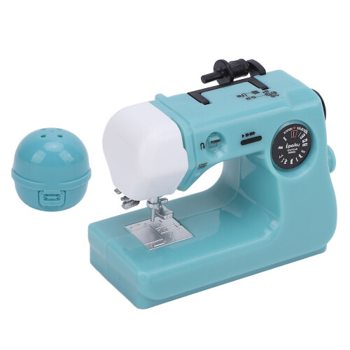 Blue Mini Sewing Machine Capsule Toy Small Cute Realistic Decor for Bedroom 2
