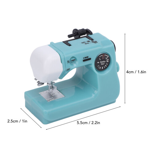 Blue Mini Sewing Machine Capsule Toy Small Cute Realistic Decor for Bedroom 1