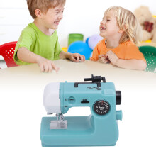 Blue Mini Sewing Machine Capsule Toy Small Cute Realistic Decor for Bedroom