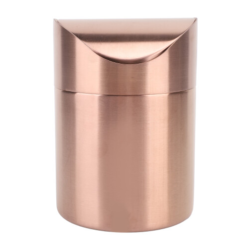 Small 304 Stainless Steel Trash Can Swing Lid 2