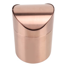 Small 304 Stainless Steel Trash Can Swing Lid