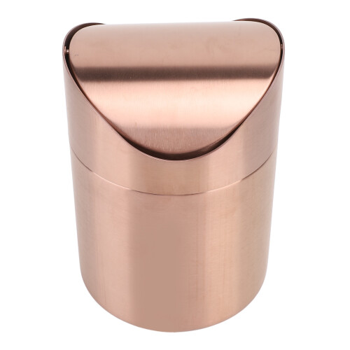 Small 304 Stainless Steel Trash Can Swing Lid
