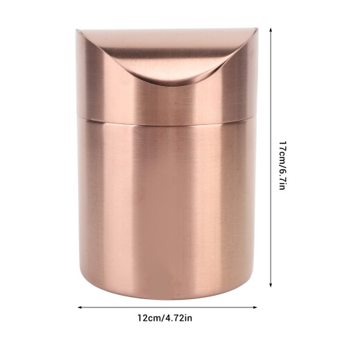 Small 304 Stainless Steel Trash Can Swing Lid 1