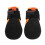 4 Pcs Dog Boots Size 6, 6cm Black/Orange 11