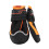 4 Pcs Dog Boots Size 6, 6cm Black/Orange 13