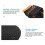 4 Pcs Dog Boots Size 6, 6cm Black/Orange 6