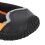 4 Pcs Dog Boots Size 6, 6cm Black/Orange 12