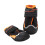 4 Pcs Dog Boots Size 6, 6cm Black/Orange 14