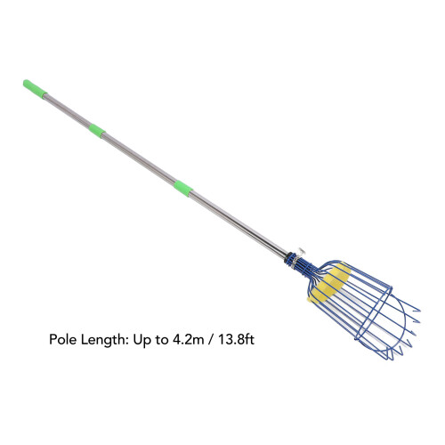 Stainless Steel Fruit Picker Silver 4.2m 45.5oz 1