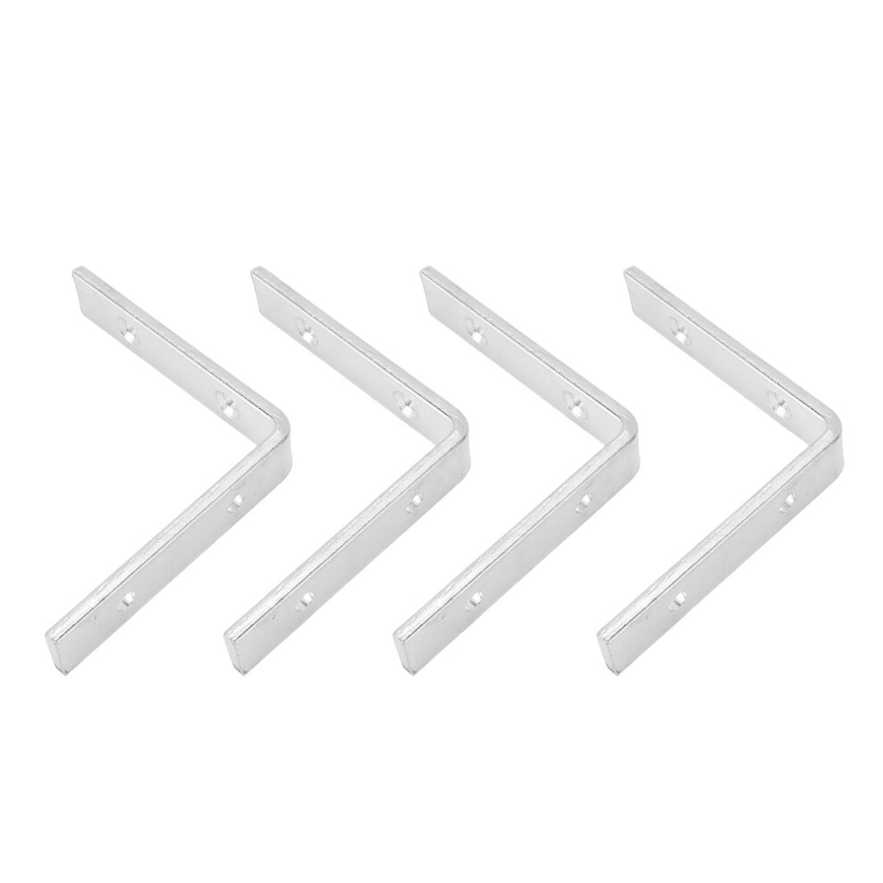 4pcs L Bracket Corner Braces Angle Brackets 4 Hole Bracket Galvanized Iron Construction Patio Furniture Fence Chair Leg Support Accessories-image-OPC-PH9FQ9Y-NEW