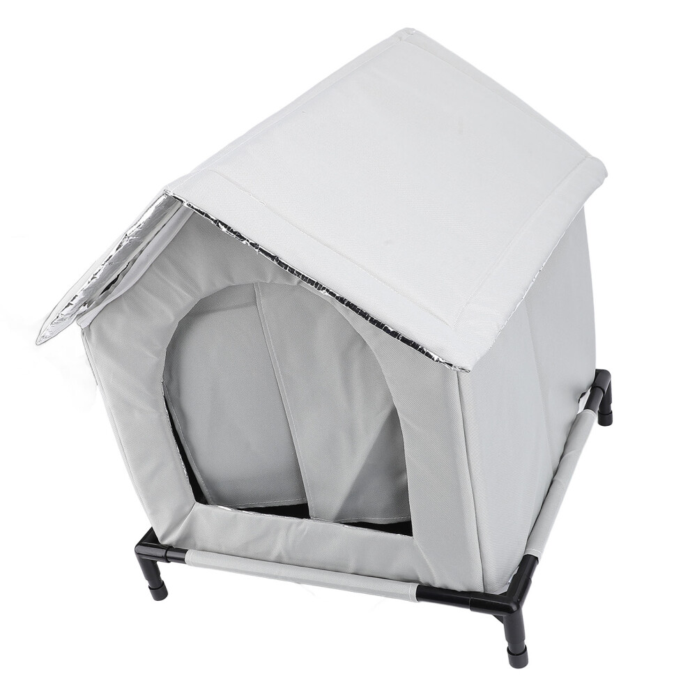 All Seasons Outdoor Cat House Large Space Gray