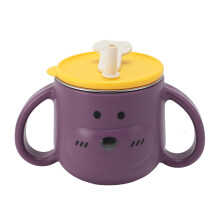 316L SS Cup with Straw 250ml 14.5x8.5cm Purple