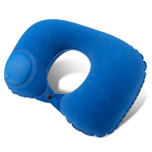(As show, One size) Neck Pillow Waterproof Built-in Pump Fatigue Relief Outdoor Traveling Car Airplane Inflatable Neck Pillow For Daily Use Kaesi