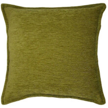(As show, One size) Mcalister textiles plain chenille lime green cushion