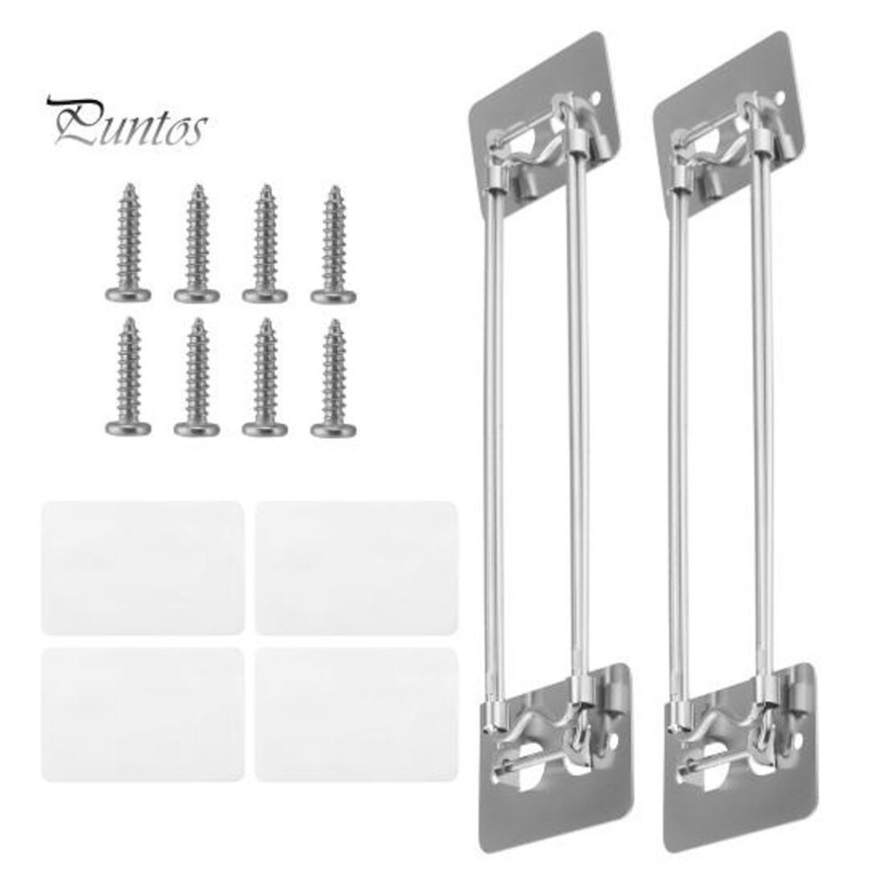 (as the picture, 2) 1/2pcs Rv Shower Corner Storage Rod Adjustable Length Stainless Steel Bathroom Organizer Rotatable Mounting Angle Corner Shelf