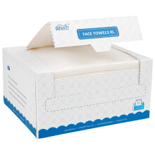 HOMEXCEL Face Towels 50 Count Disposable Makeup Remover Wipes Super Soft Biodegradable Dry Facial Hand Clean Facial Towels Wash Cloth
