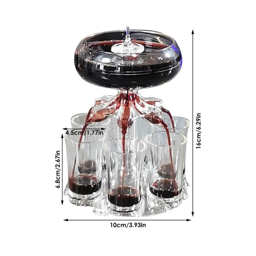 6 Shot Glass Dispenser And Holder Multiple Shot Pourer For Cocktail Wine Party Drink Dispenser For Filling Liquids