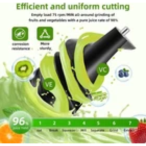 Electric Juicer Machine Juice Fruit Squeezer Slow Masticating Brush Pulp Cup UK 2