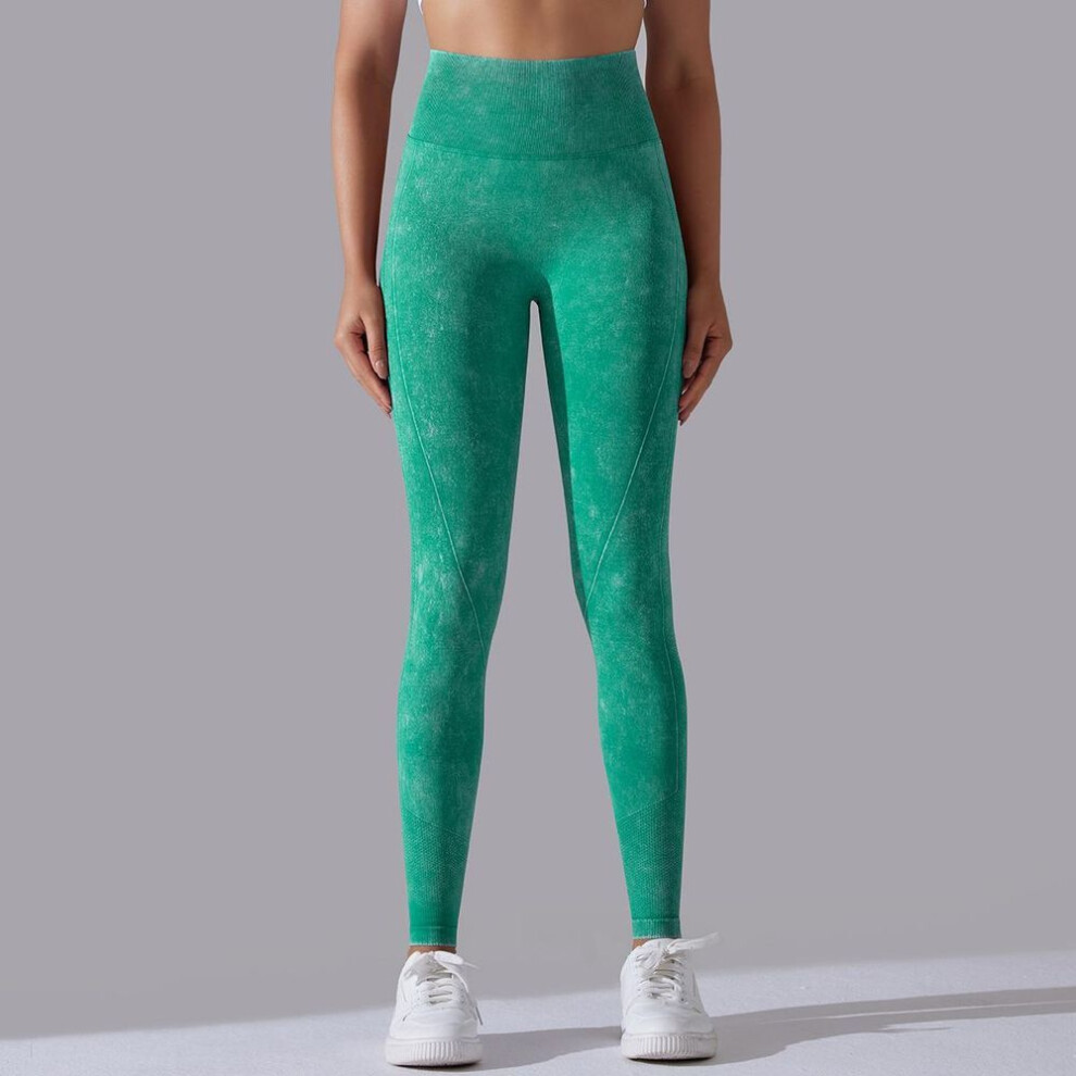(green, M) Nessaj Women Peach Hip Running Fitness Tights Femme Yoga Pants Push Up Sports Legging High Waist Exercise Yoga Trousers