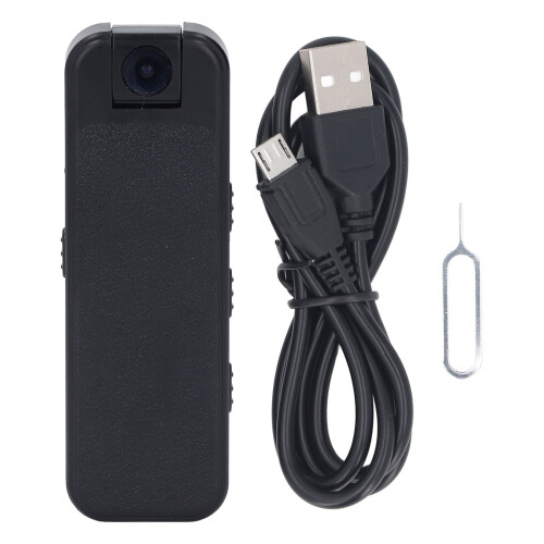 Body Worn Camera 1080P 64GB Black 180 Rotating 1